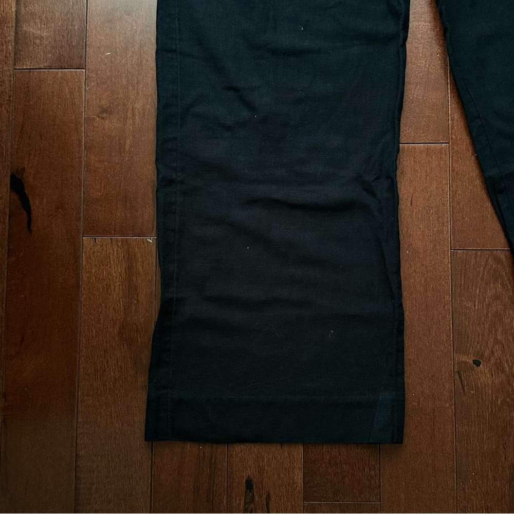 Abercrombie & Fitch Black Linen Trousers - Picture 2 of 11